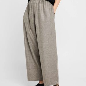 Eskandar Cashmere-Blend Longer Japanese Trousers Size 0 S